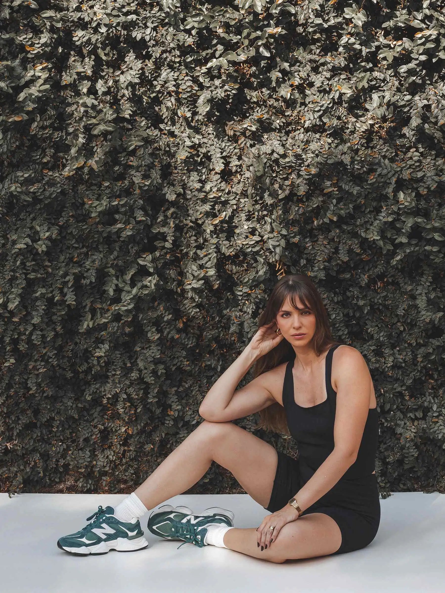 Shorts Flora Seamless Preto Athleisure. Compre online moda sustentável e atemporal na Minimadeia, marca slow fashion de roupas femininas. Foto produto SET25 37