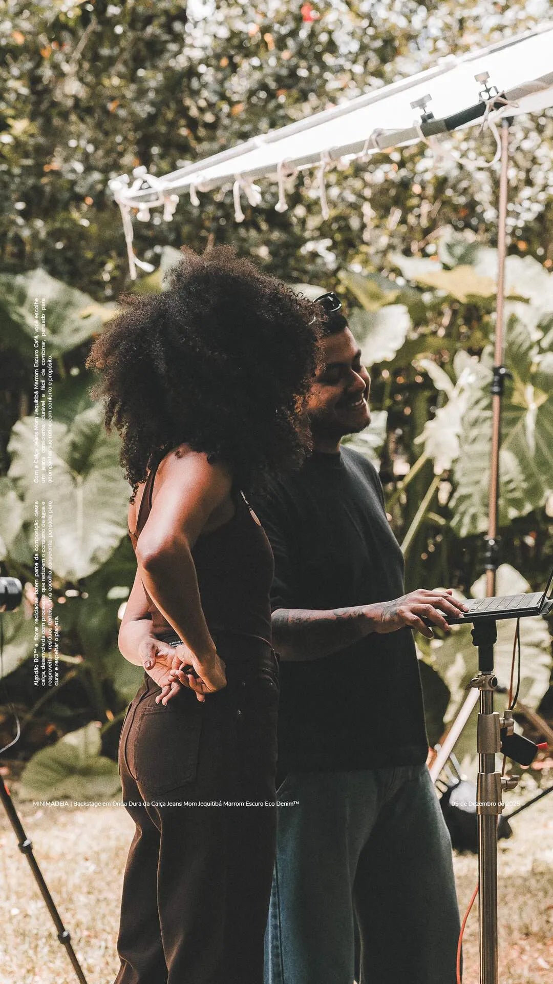 Lançamento da Calça Jeans Mom Jequitibá Marrom Escuro, um jeans clássico no novo preto, o marrom café. Post instagram 248