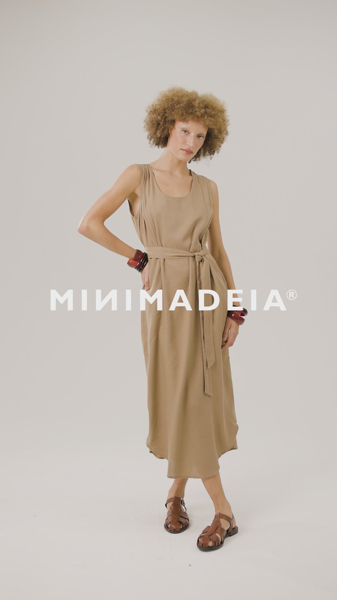 Vestido Gabiroba Marrom Claro VIDEOLOOK-ABR26-27-SKU-104303MRC