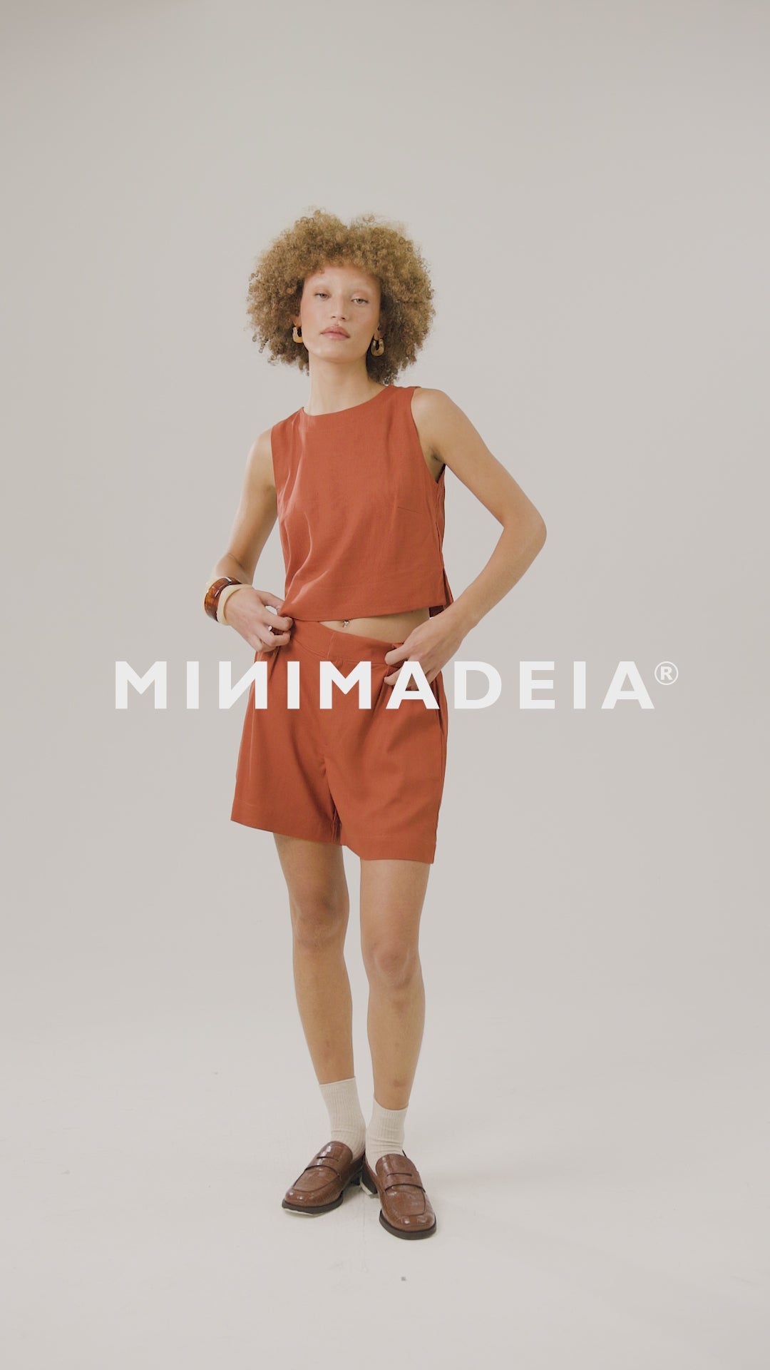 Regata Angico Terracota & Shorts Angico Terracota VIDEOLOOK-ABR26-19-SKU-104203LJ-102903LJ